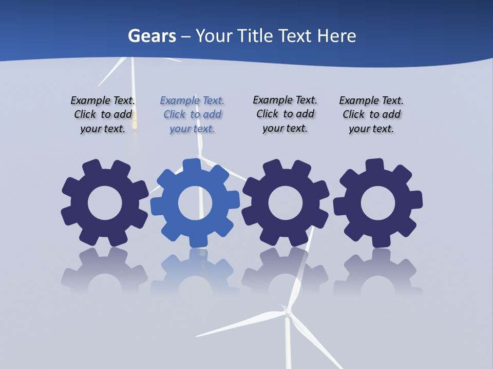 Nobody Wind In A Row PowerPoint Template