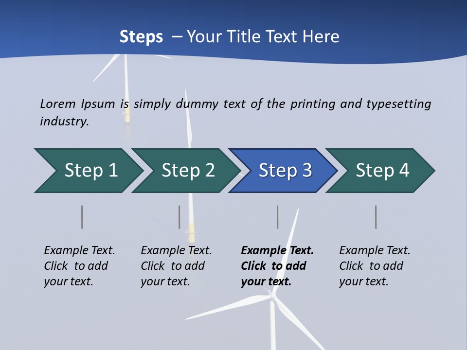 Nobody Wind In A Row PowerPoint Template