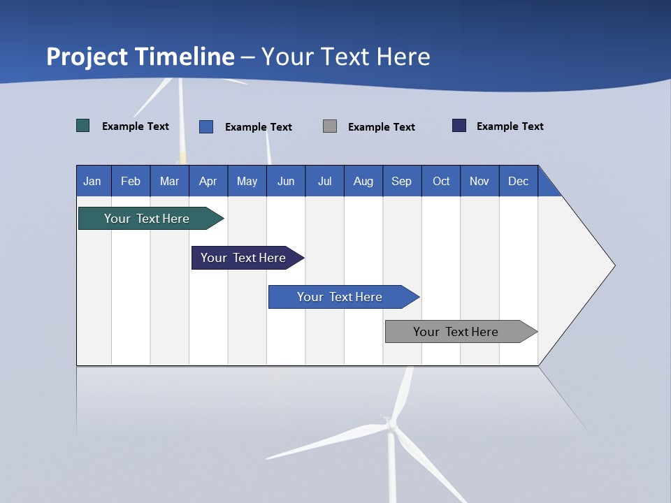 Nobody Wind In A Row PowerPoint Template