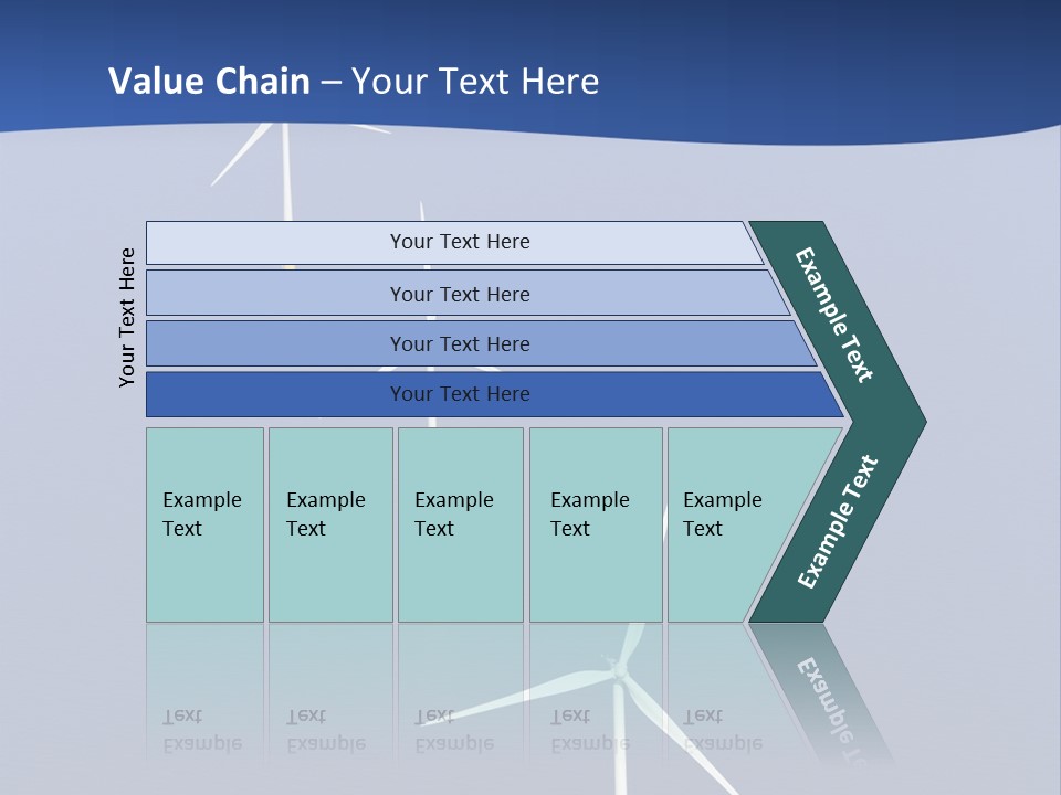 Nobody Wind In A Row PowerPoint Template