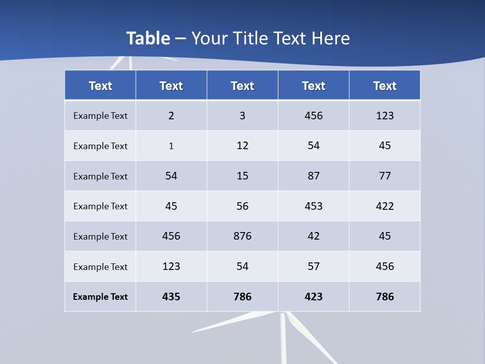 Nobody Wind In A Row PowerPoint Template
