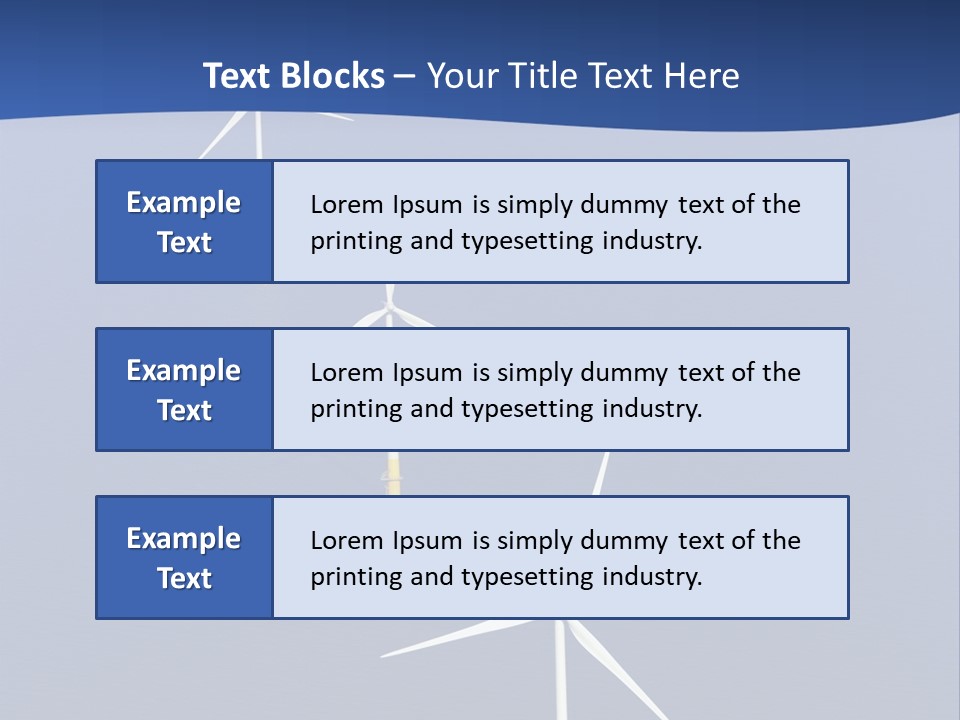 Nobody Wind In A Row PowerPoint Template