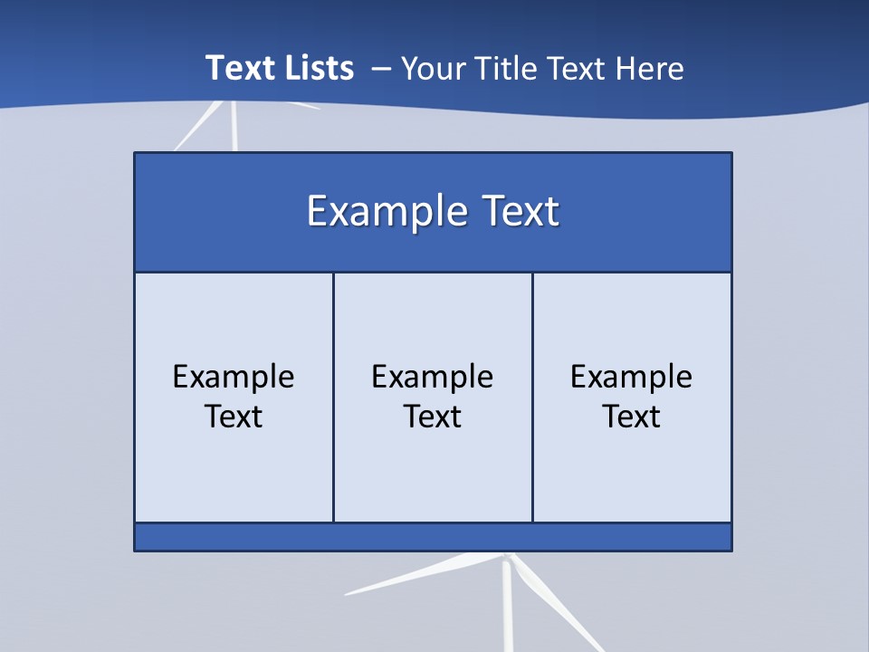 Nobody Wind In A Row PowerPoint Template
