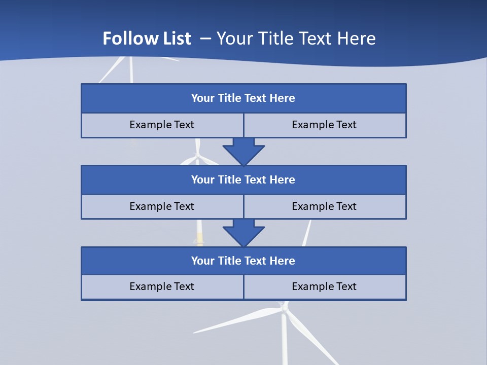 Nobody Wind In A Row PowerPoint Template