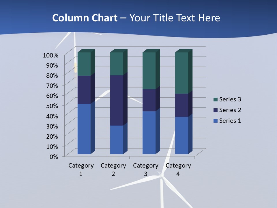 Nobody Wind In A Row PowerPoint Template