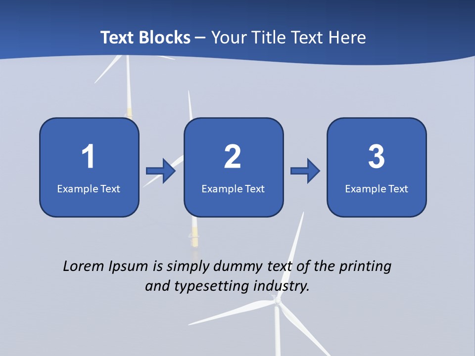 Nobody Wind In A Row PowerPoint Template