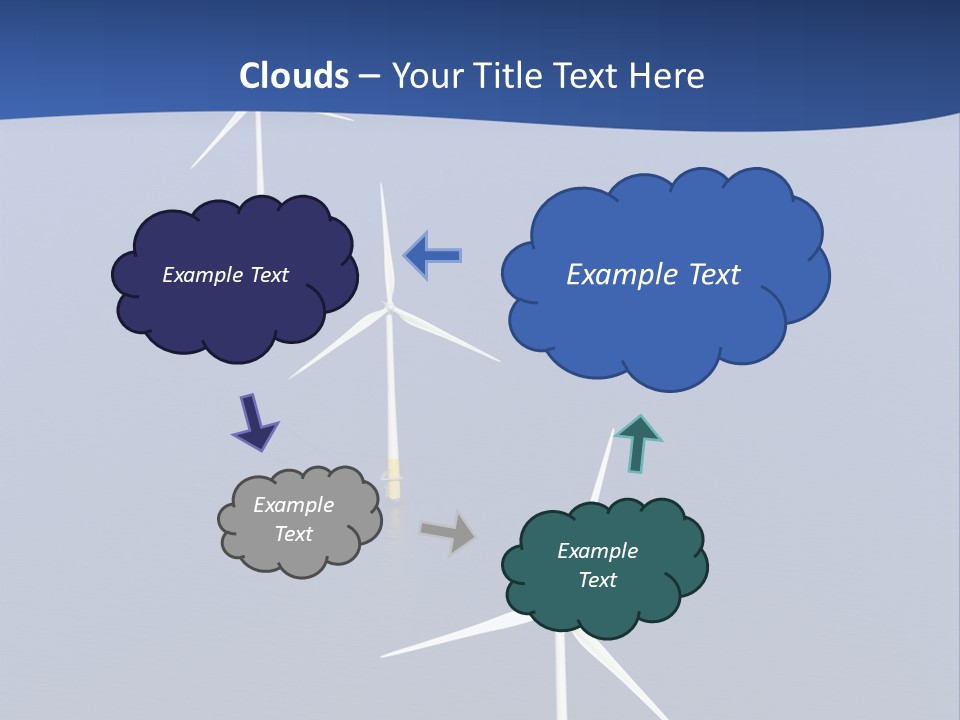 Nobody Wind In A Row PowerPoint Template