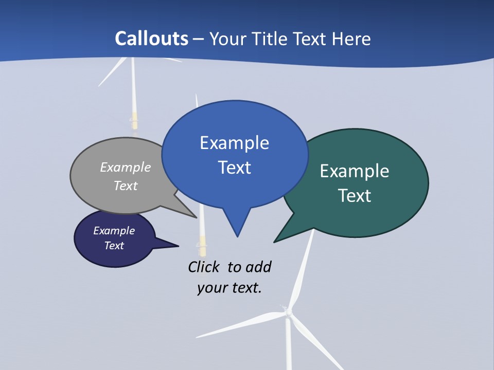 Nobody Wind In A Row PowerPoint Template