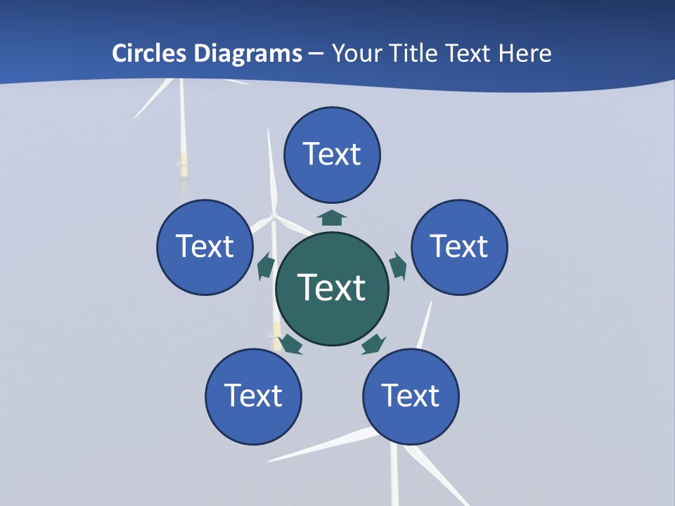 Nobody Wind In A Row PowerPoint Template