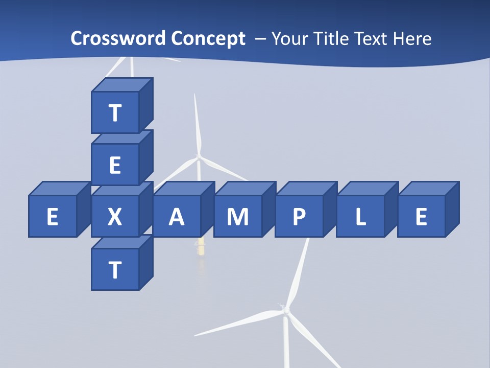 Nobody Wind In A Row PowerPoint Template