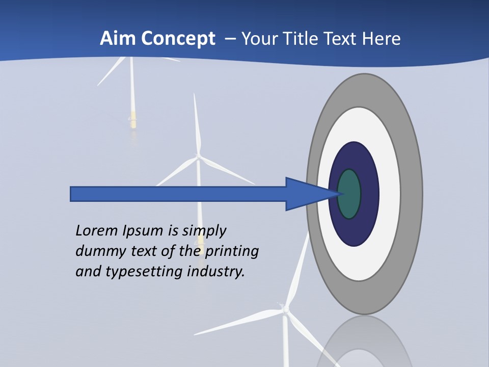 Nobody Wind In A Row PowerPoint Template