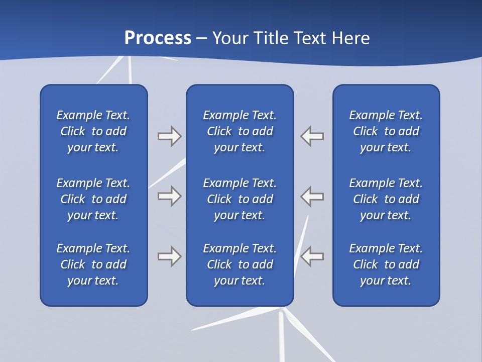 Nobody Wind In A Row PowerPoint Template