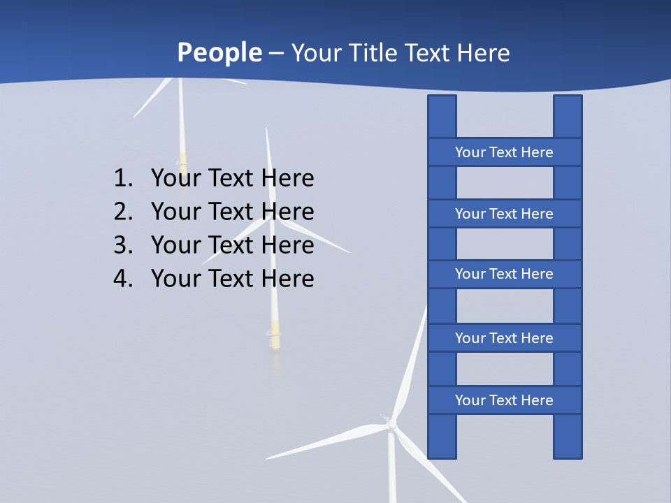 Nobody Wind In A Row PowerPoint Template