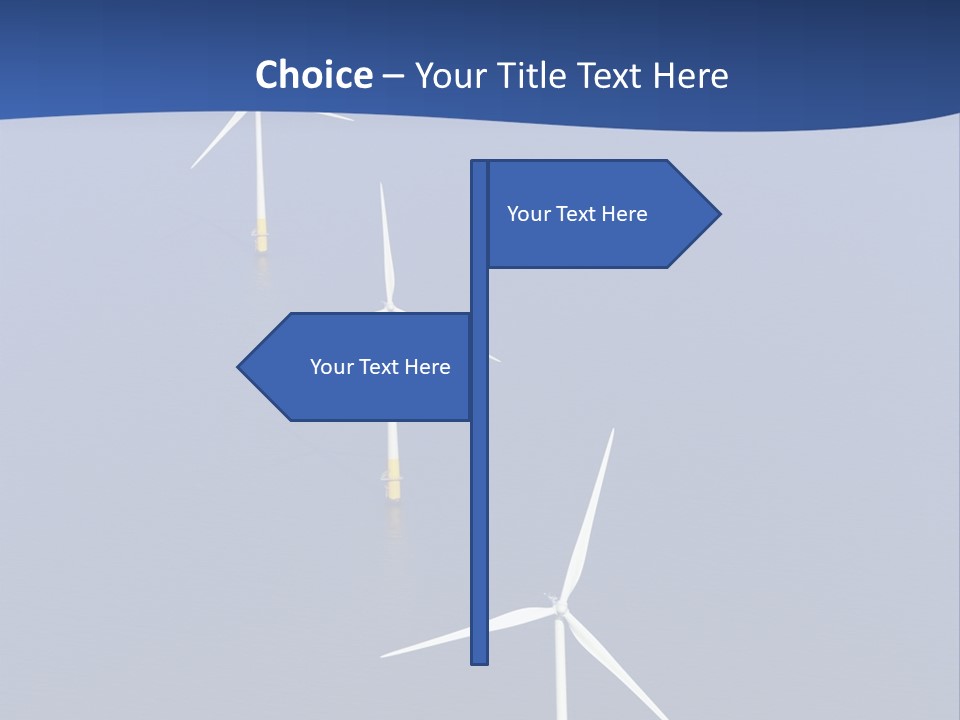 Nobody Wind In A Row PowerPoint Template