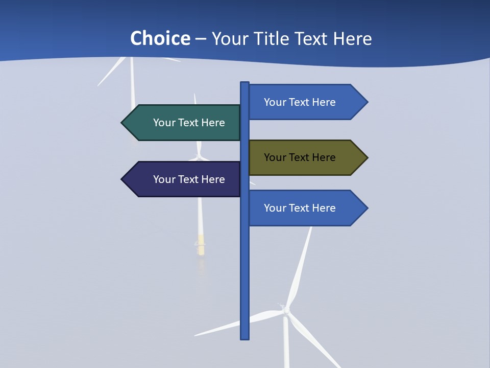 Nobody Wind In A Row PowerPoint Template