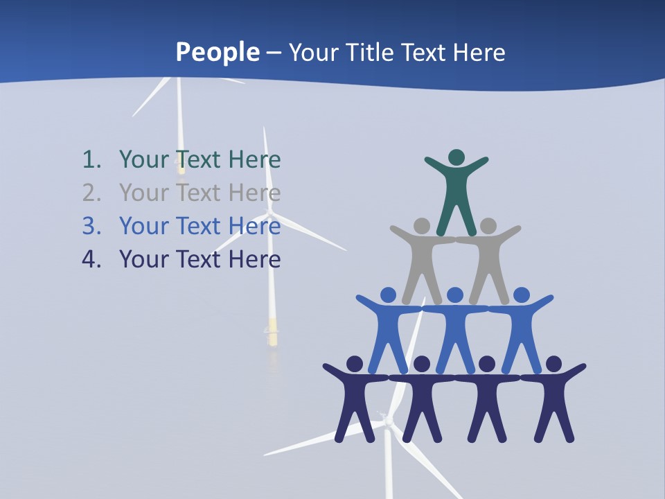 Nobody Wind In A Row PowerPoint Template