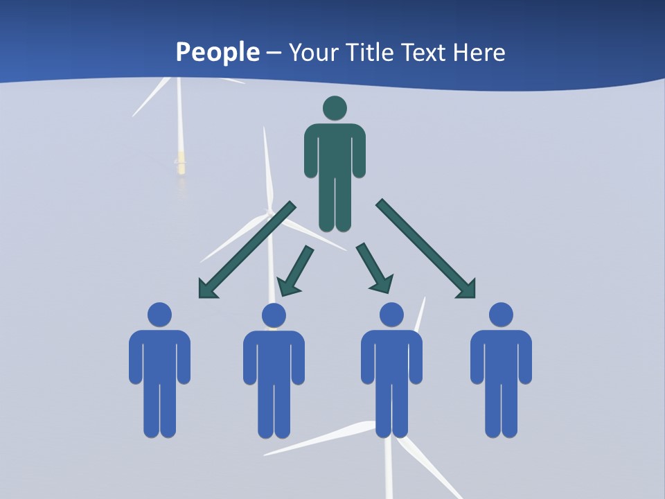 Nobody Wind In A Row PowerPoint Template