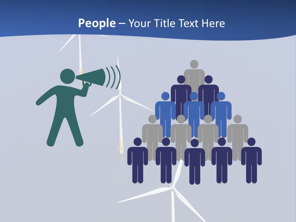 Nobody Wind In A Row PowerPoint Template