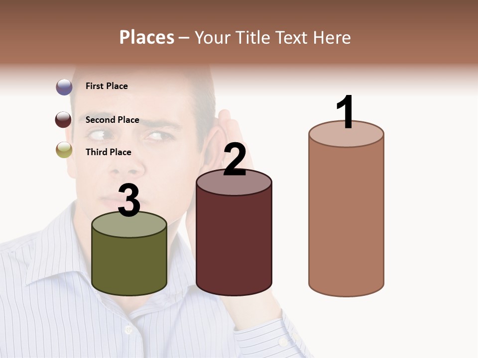 Silence Information Male PowerPoint Template