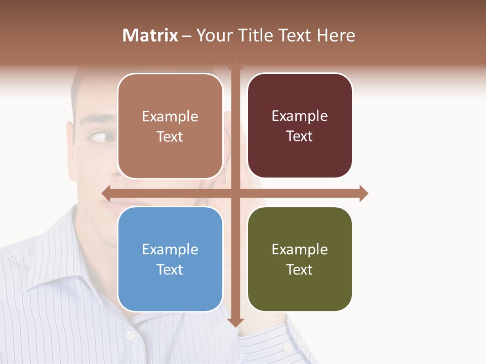 Silence Information Male PowerPoint Template