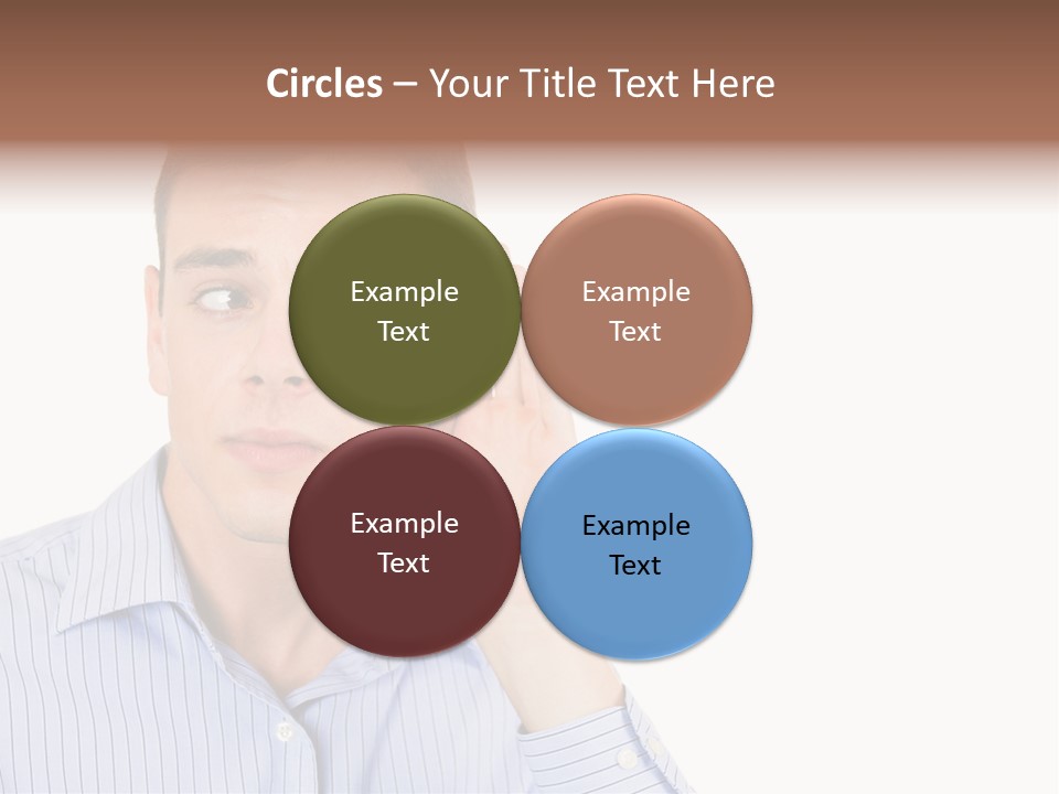 Silence Information Male PowerPoint Template