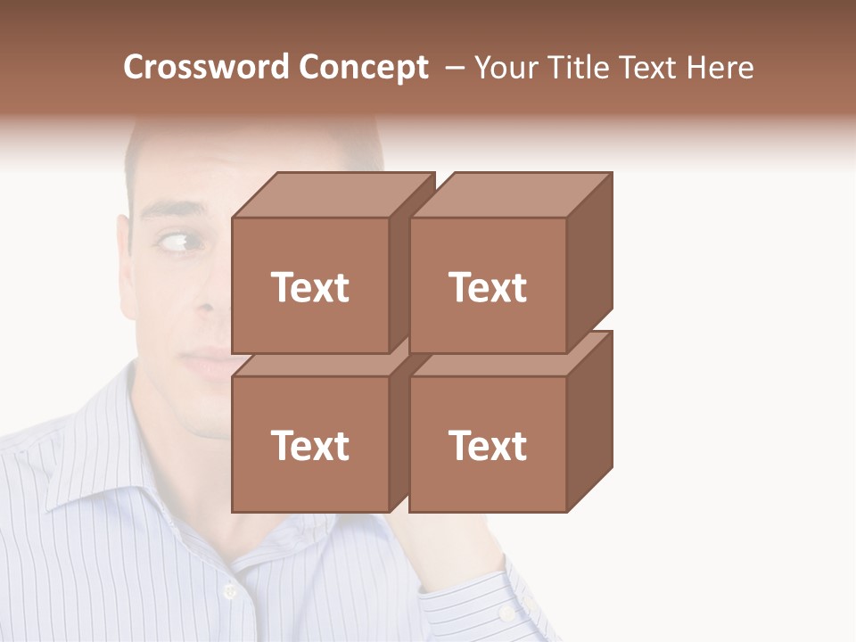Silence Information Male PowerPoint Template