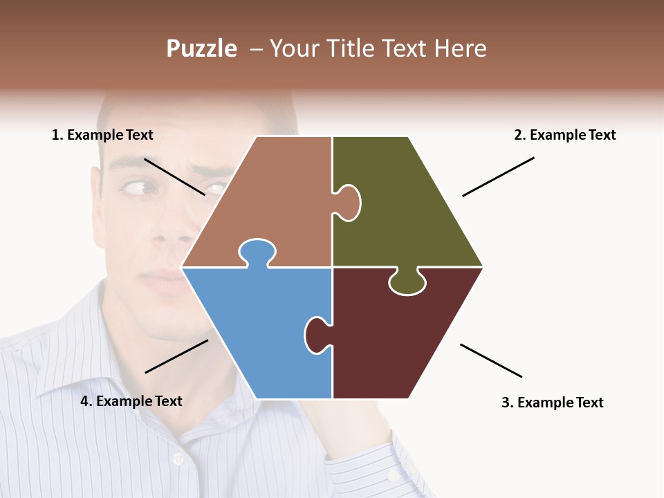 Silence Information Male PowerPoint Template