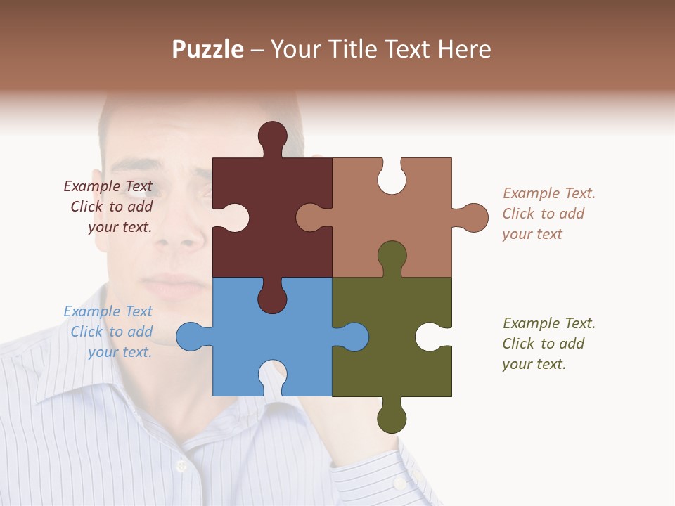 Silence Information Male PowerPoint Template
