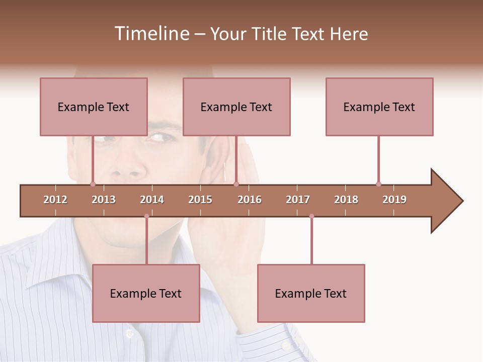 Silence Information Male PowerPoint Template