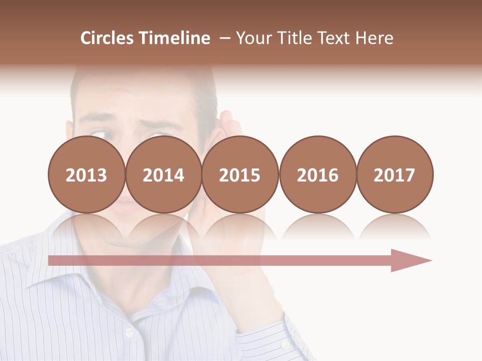 Silence Information Male PowerPoint Template