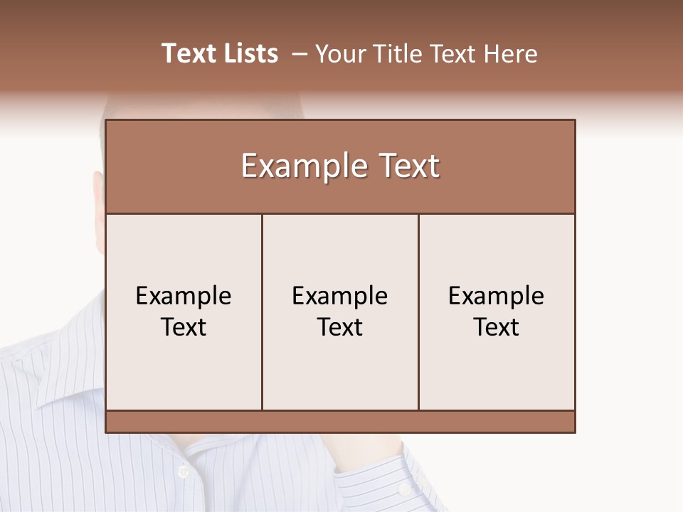 Silence Information Male PowerPoint Template