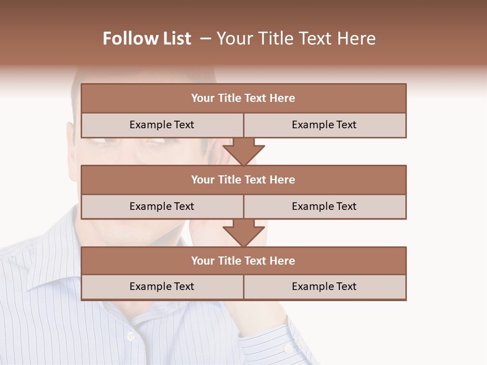 Silence Information Male PowerPoint Template