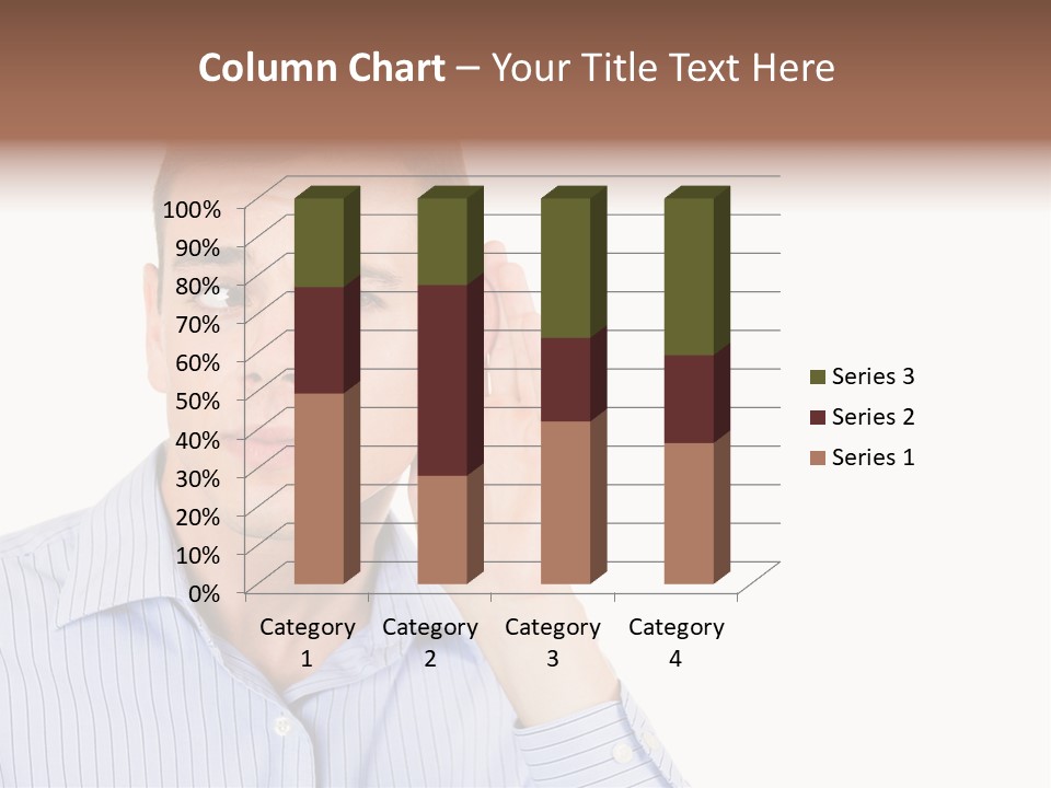 Silence Information Male PowerPoint Template