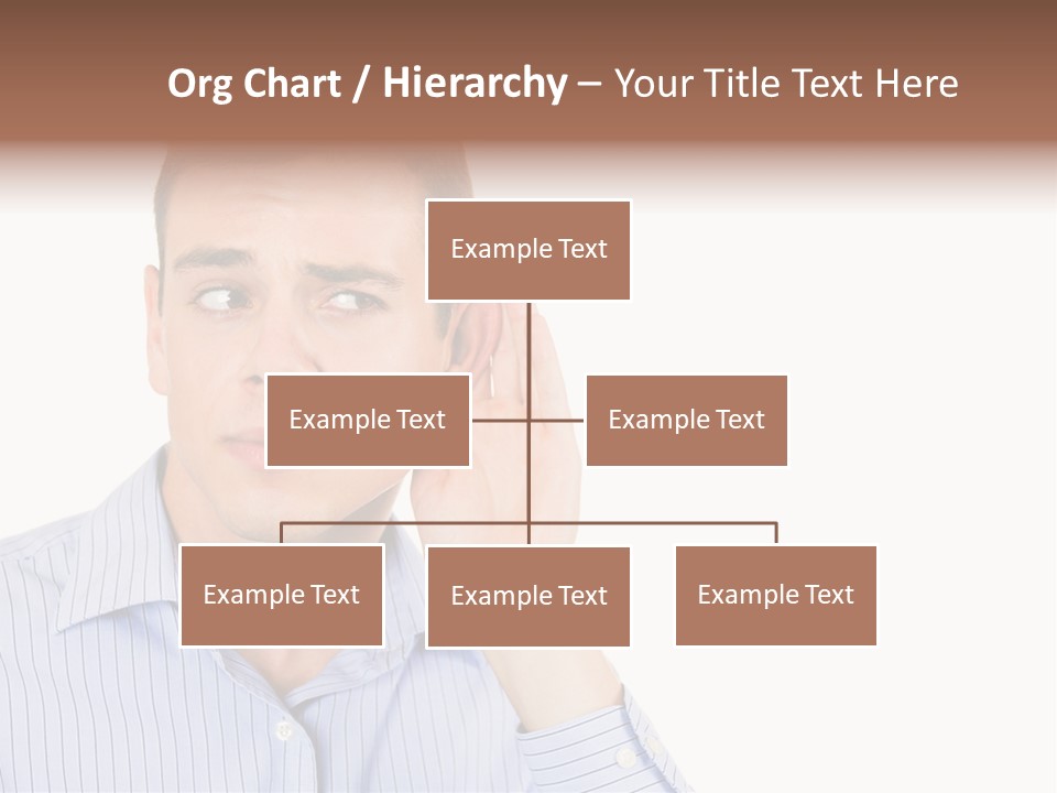 Silence Information Male PowerPoint Template