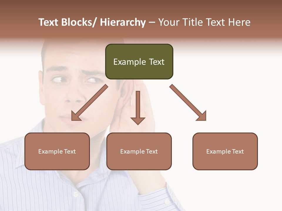 Silence Information Male PowerPoint Template