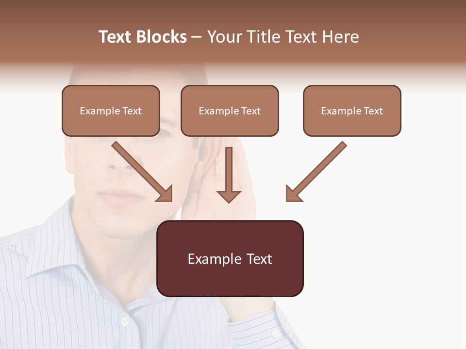 Silence Information Male PowerPoint Template