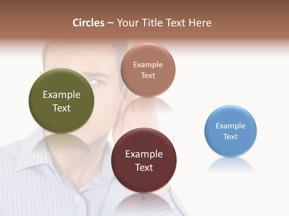 Silence Information Male PowerPoint Template