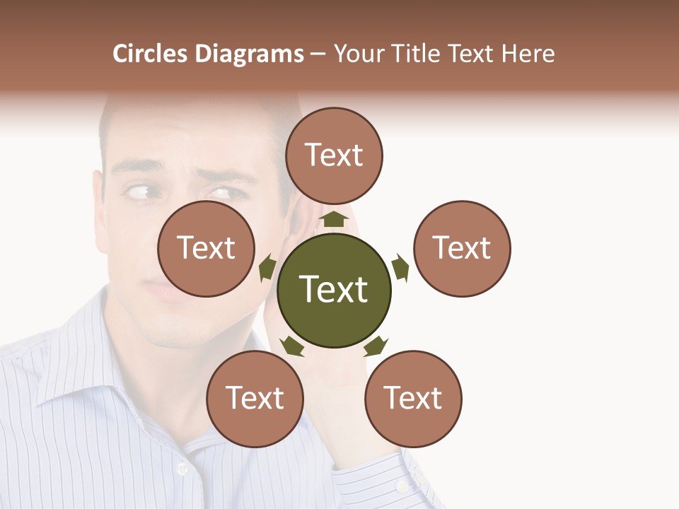 Silence Information Male PowerPoint Template