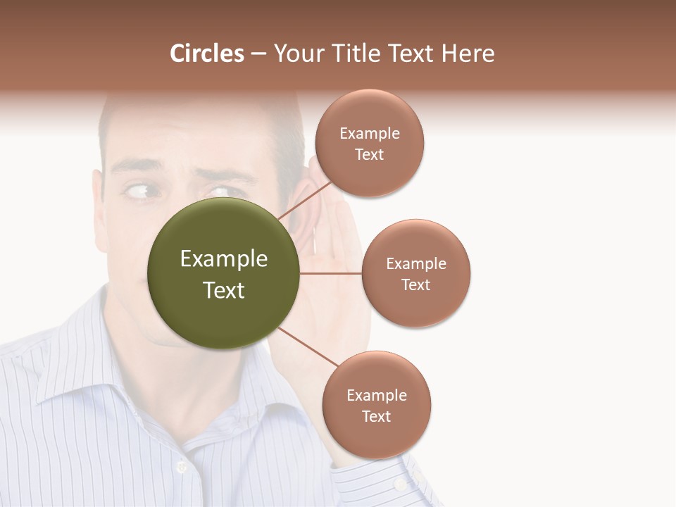 Silence Information Male PowerPoint Template