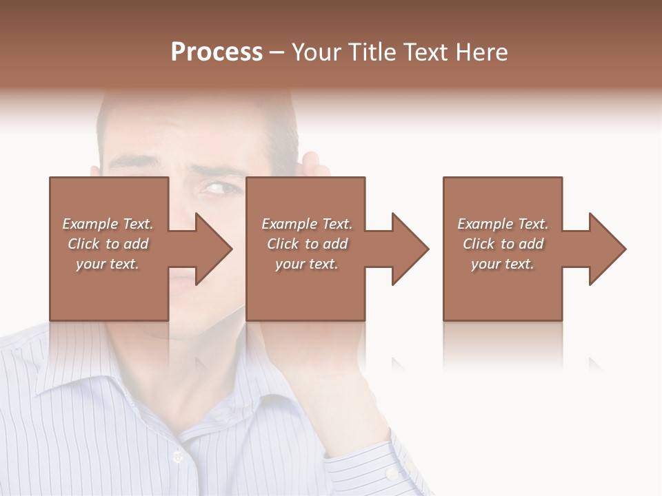 Silence Information Male PowerPoint Template