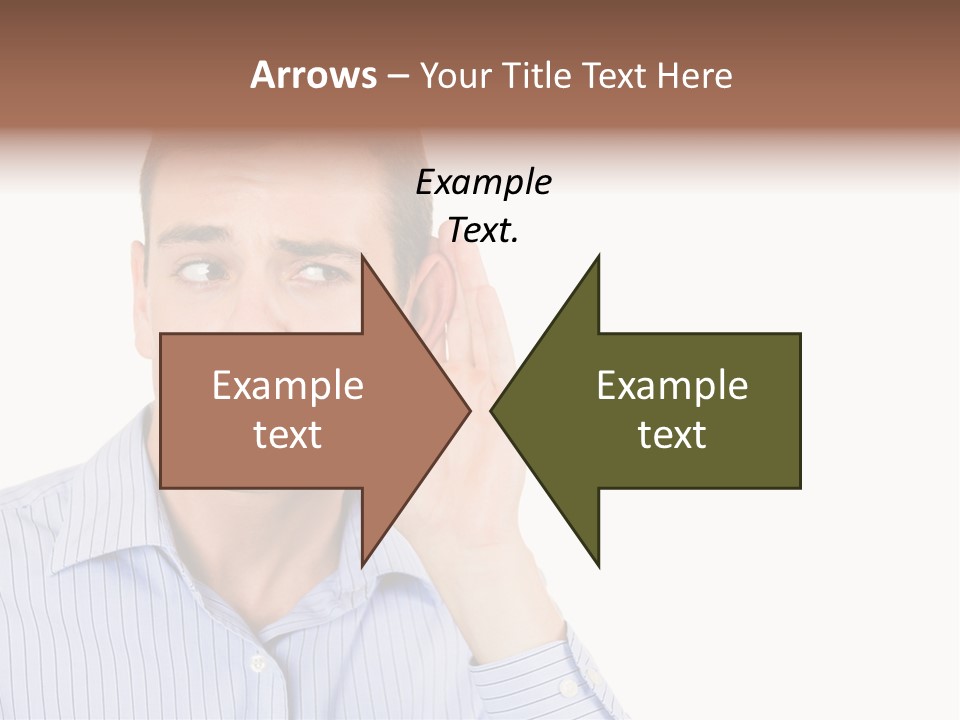 Silence Information Male PowerPoint Template