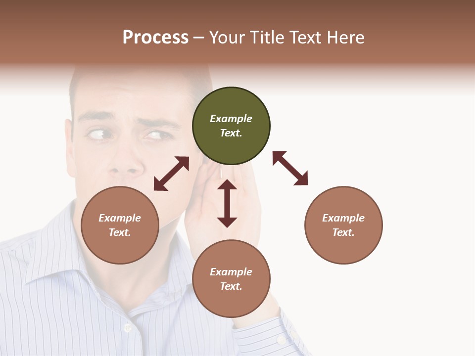 Silence Information Male PowerPoint Template