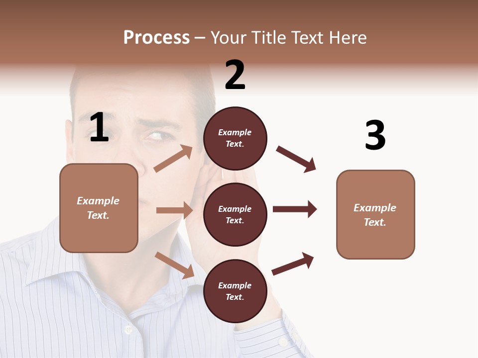 Silence Information Male PowerPoint Template