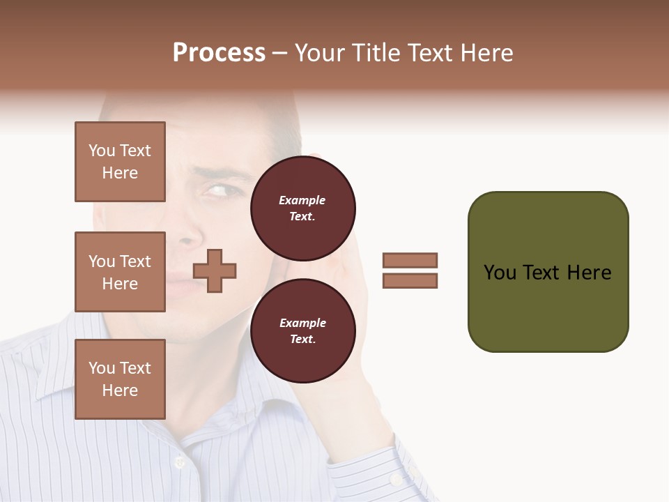 Silence Information Male PowerPoint Template
