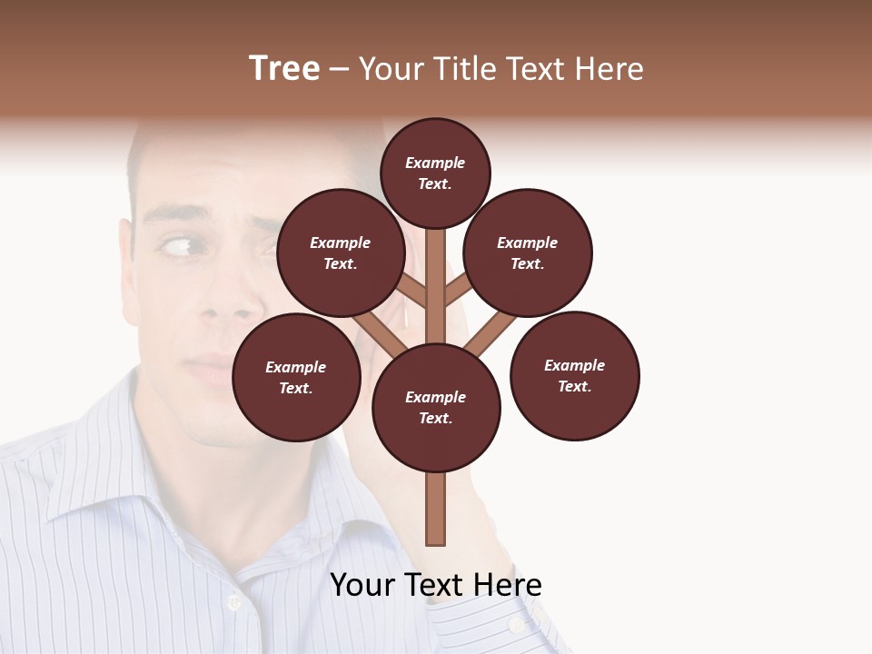 Silence Information Male PowerPoint Template