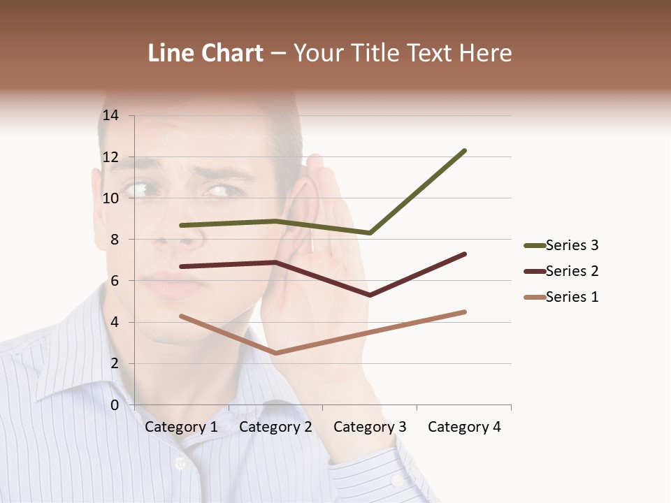 Silence Information Male PowerPoint Template