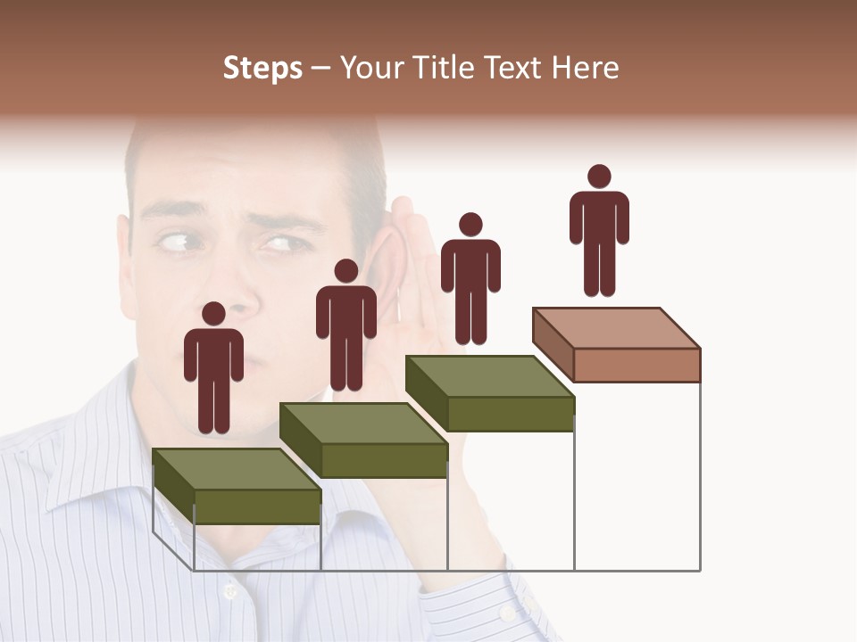 Silence Information Male PowerPoint Template