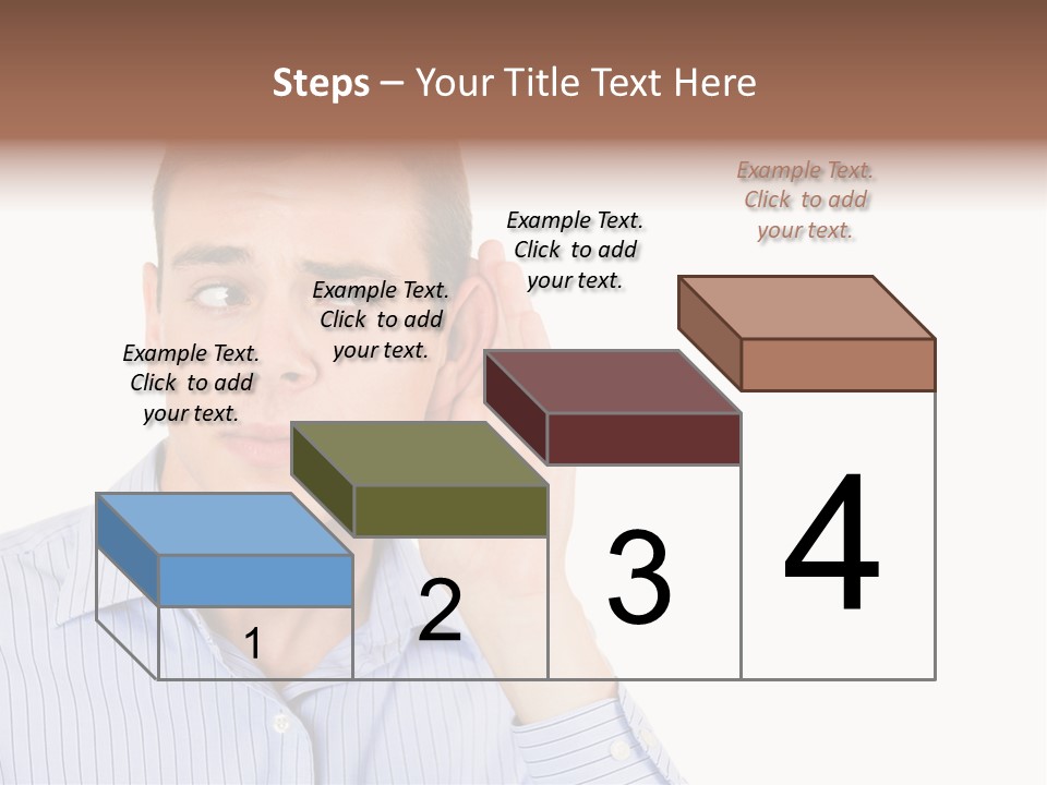 Silence Information Male PowerPoint Template