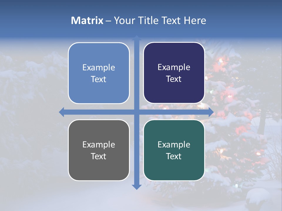 Bright Seasonal Trees Holiday Background PowerPoint Template