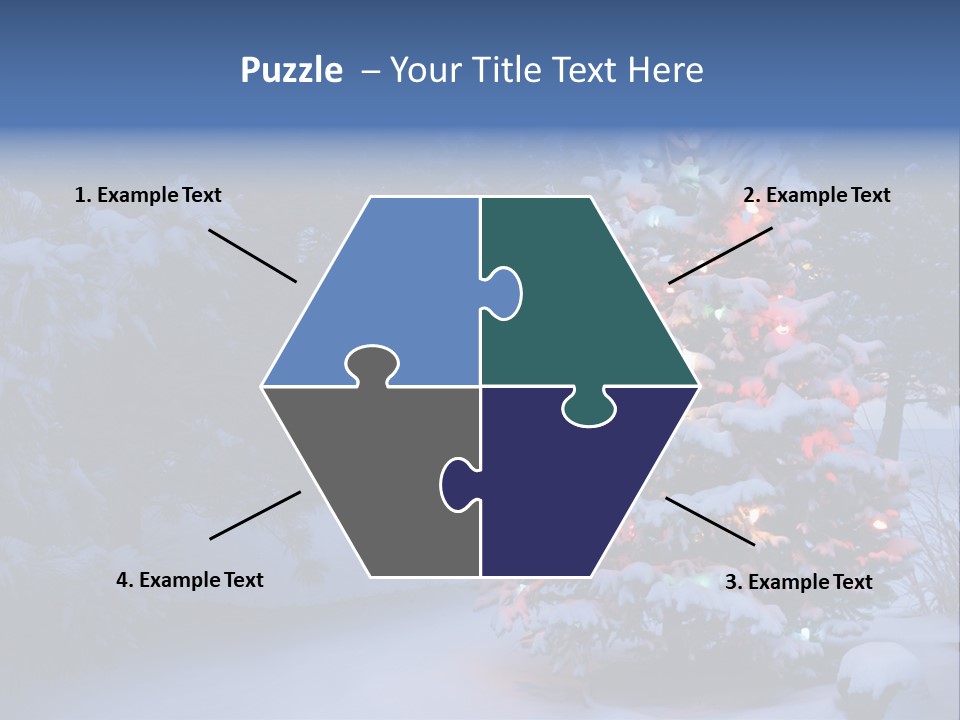 Bright Seasonal Trees Holiday Background PowerPoint Template